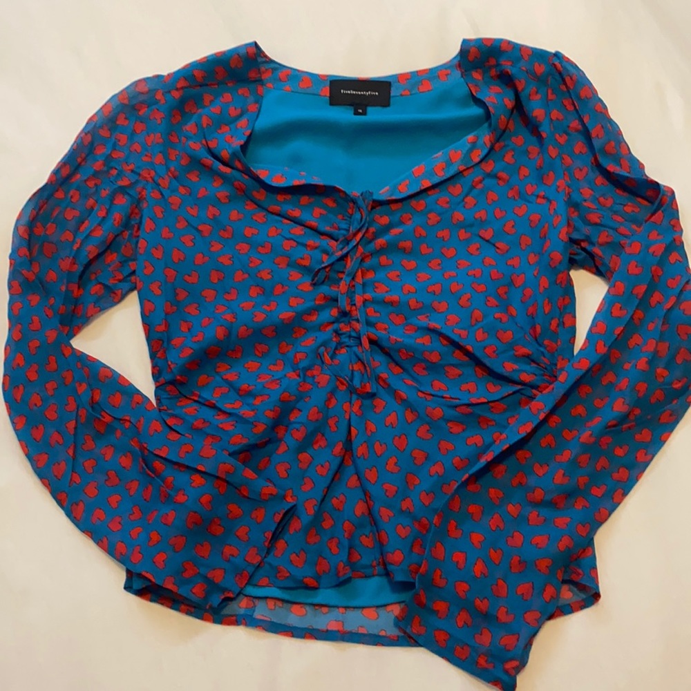 Adorable FiveSeventyFive heart detailed blouse